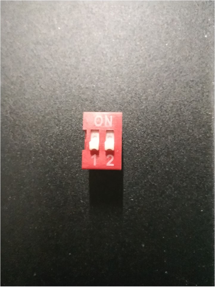 DIP Switch - 2 Pôles Rouge