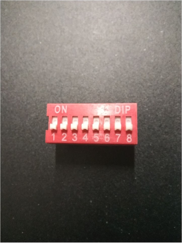 DIP Switch - 8 Pôles Rouge