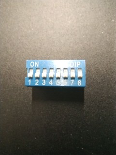 DIP Switch - 8 Pôles Bleus