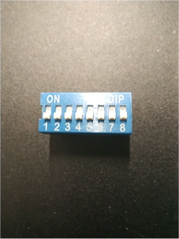 DIP Switch - 8 Pôles Bleus