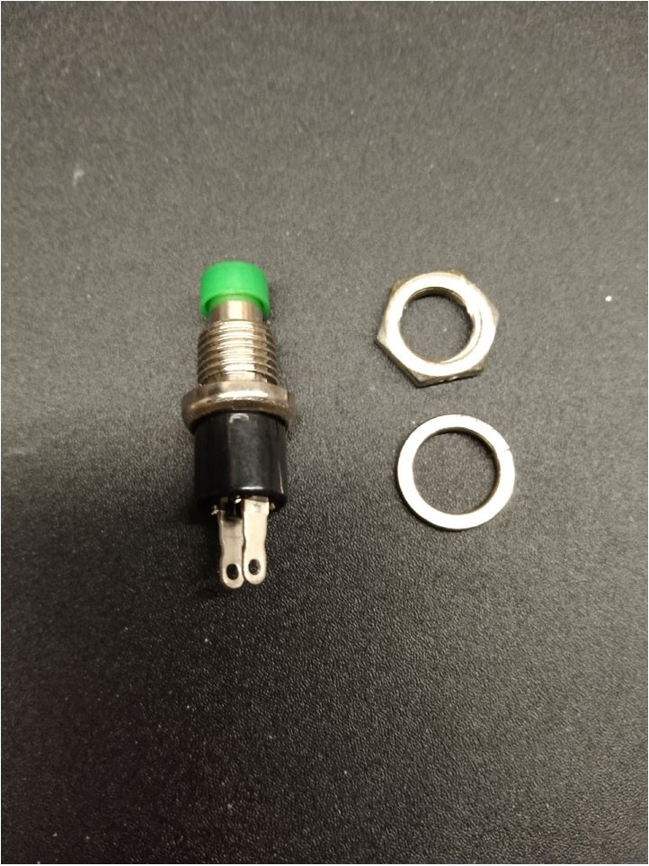Pushbutton - NC - 6mm - Green