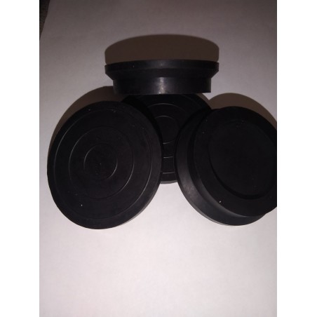 4 Patins Caoutchoucs - Noir