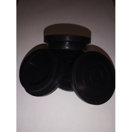 4 Patins Silicone - Noir