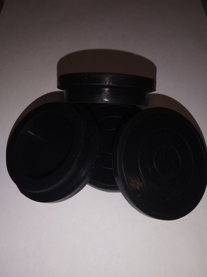 4 Patins Silicone - Noir