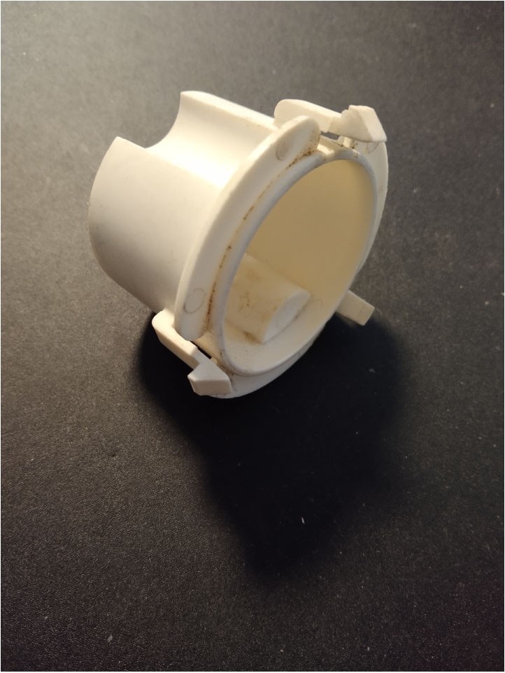 BALLY - Corps de Bumper - 03-8325-5 - Blanc - NOS