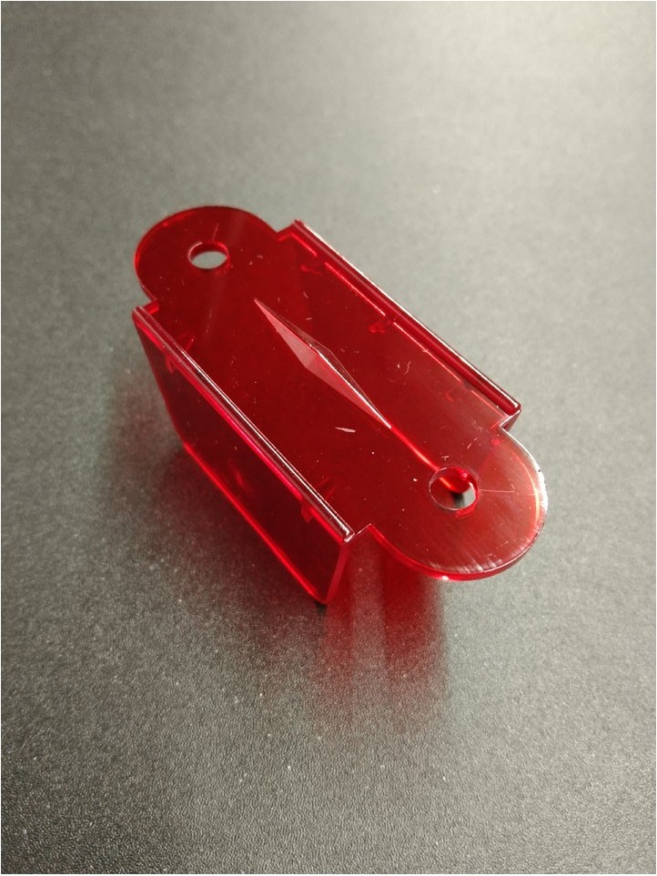 Pont de Couloir - 2-1/8" - Translucide Rouge