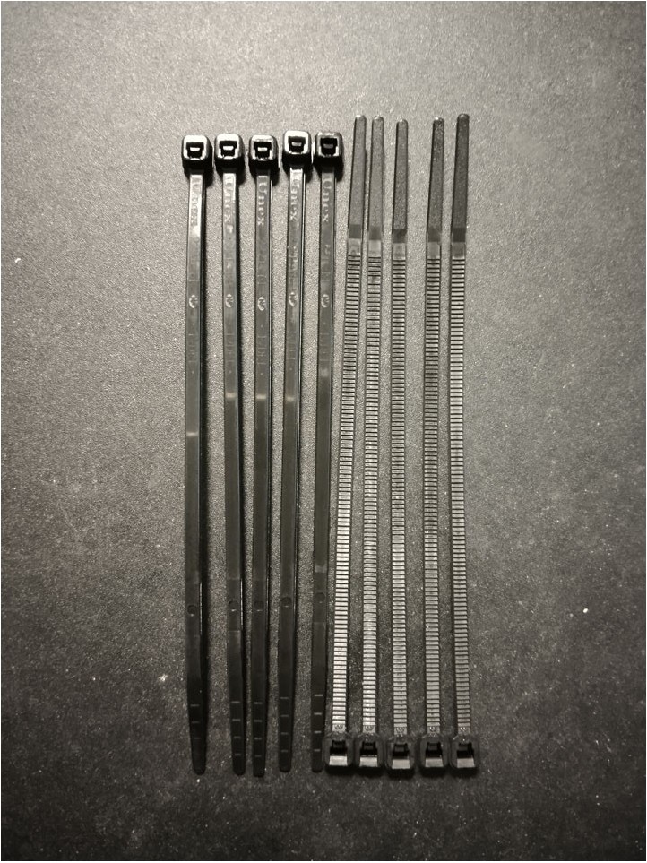 Collier de Cablage x10 - 2.5x100mm - Noir