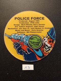 WILLIAMS - Décor Police Force - 1989 - N°13