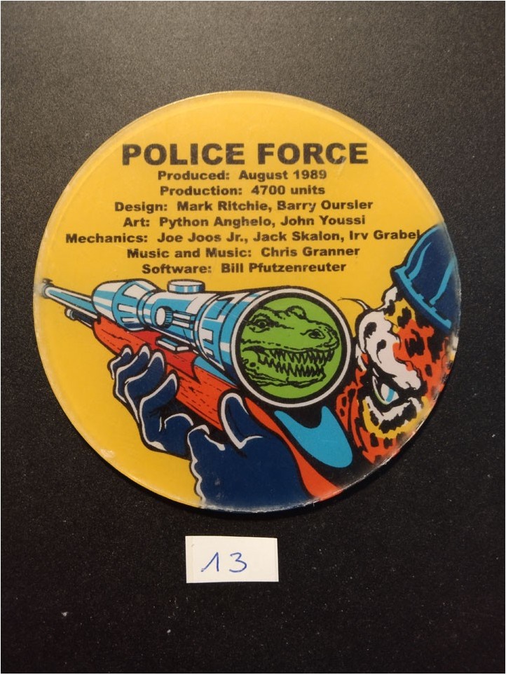 WILLIAMS - Décor Police Force - 1989 - N°13