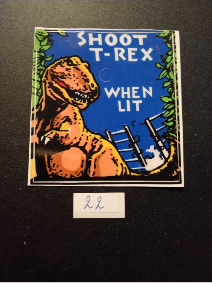 DATA EAST - Décor Jurassic Park - 1993 - N°22
