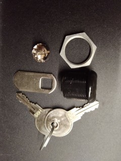 Serrure 5/8"- Came 1" - Noir - Clé Universelle
