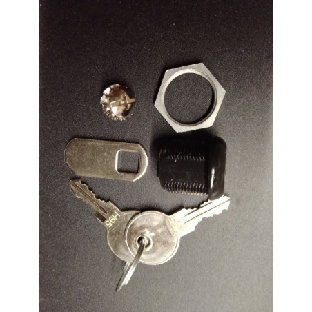 Serrure 5/8"- Came 1" - Noir - Clé Universelle