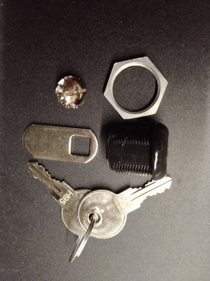 Serrure 5/8"- Came 1" - Noir - Clé Universelle