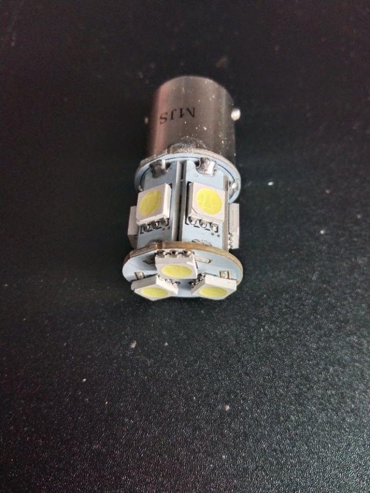 Flasher BA15S / 89 - 12V - 360° - Cold White