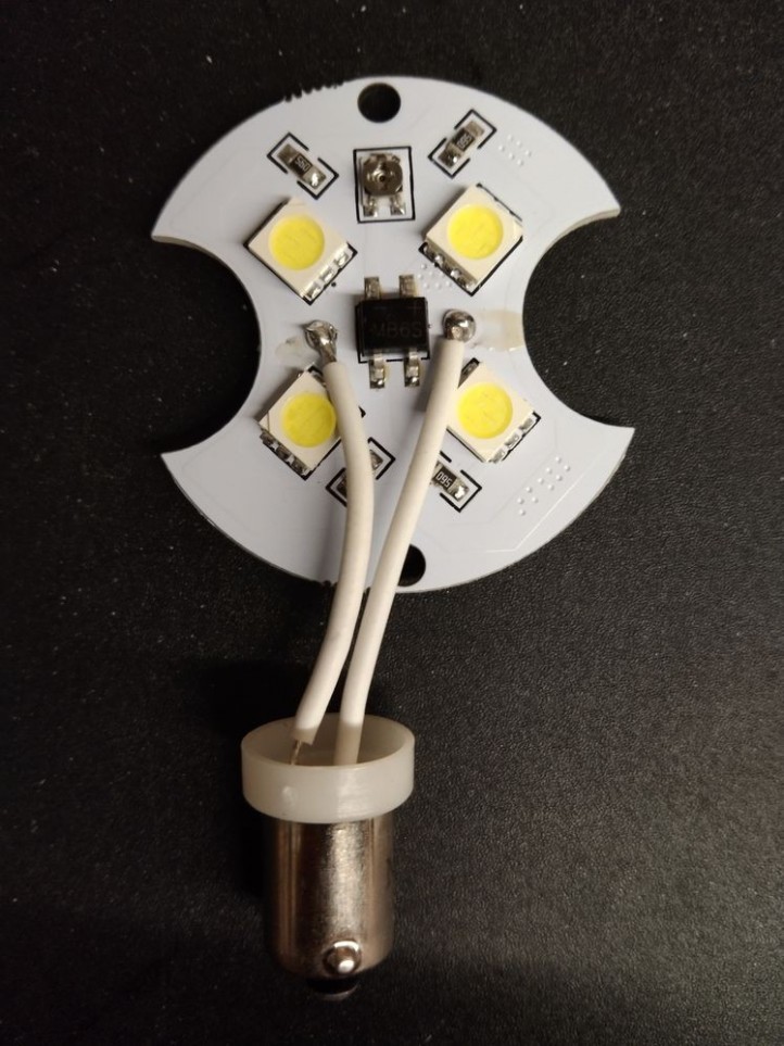 BA9S Bumper LEDs - White/White