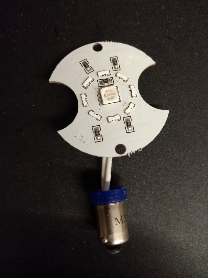 Disque LEDs pour Bumper BA9S - Bleu/Blanc