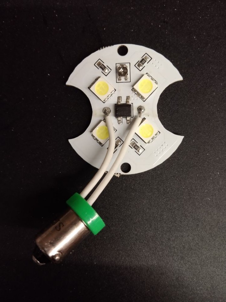 BA9S Bumper LEDs - Green/White