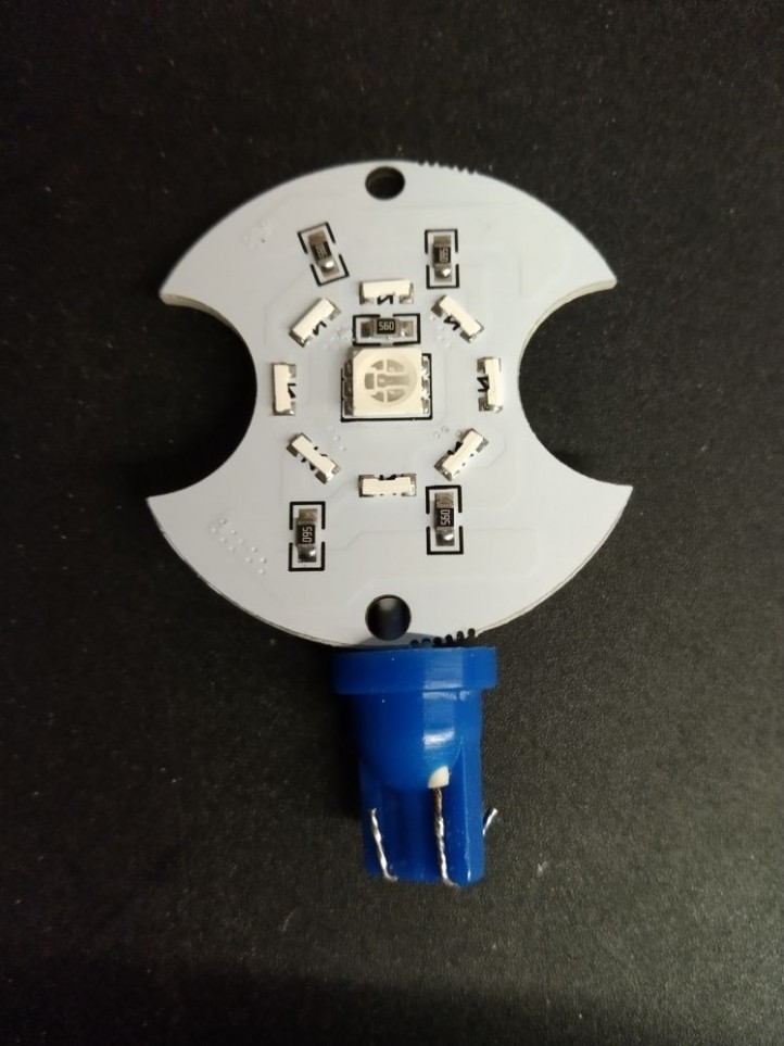 Disque LEDs pour Bumper T10 - Bleu/Bleu