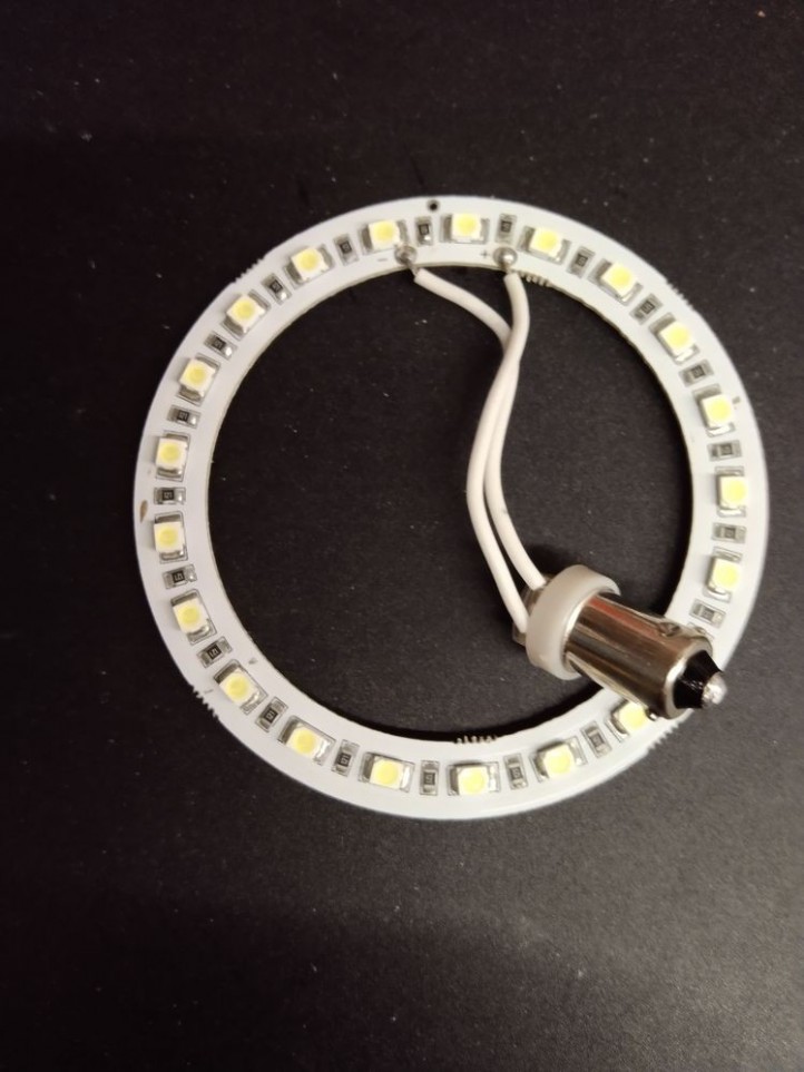 BA9S Bumper Ring - Cold White/White