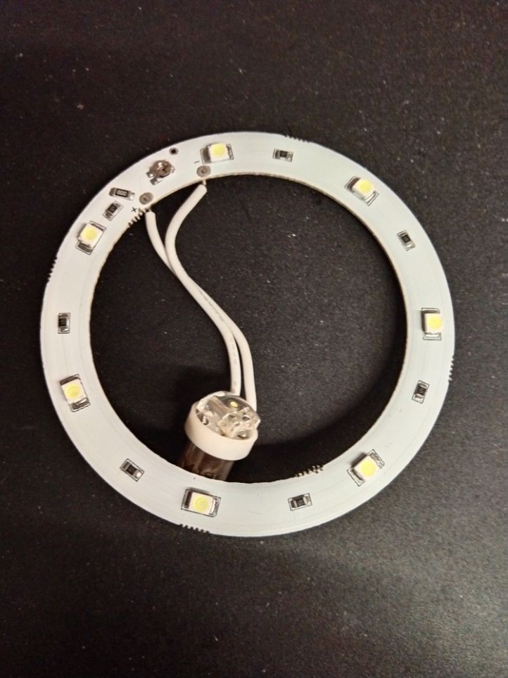 BA9S Bumper Ring - Cold White/White
