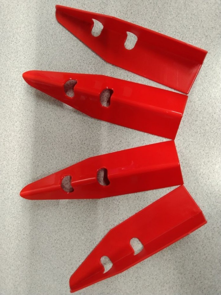 4 Protections de Caisses - Rouge
