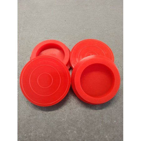 4 Patins Silicone - Rouge