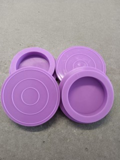 4 Patins Silicone - Mauve