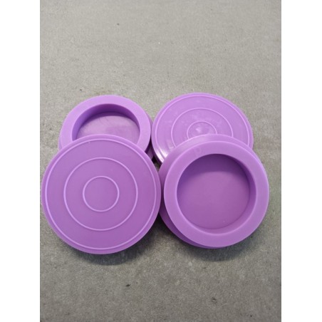 4 Patins Silicone - Mauve