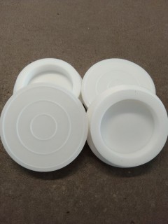 4 Patins Silicone - Blanc