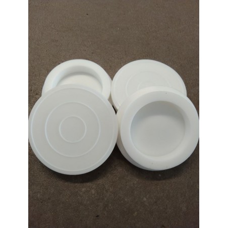 4 Patins Silicone - Blanc