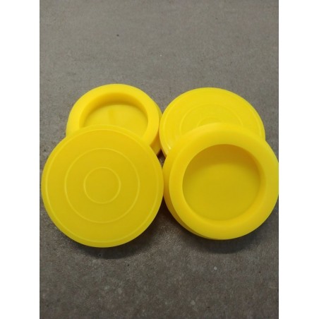 4 Patins Silicone - Jaune