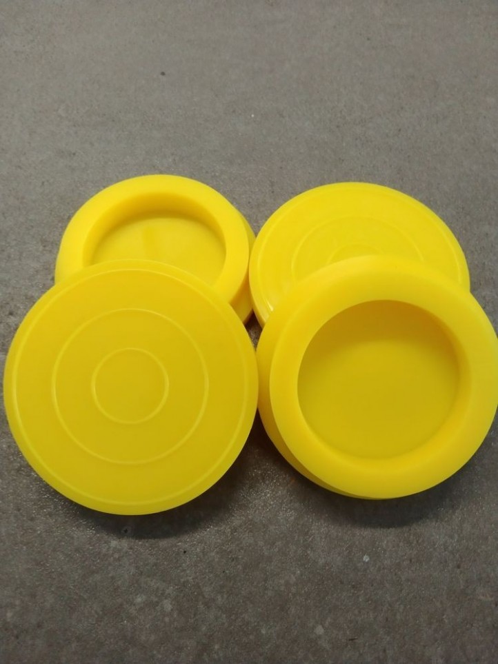 4 Patins Silicone - Jaune