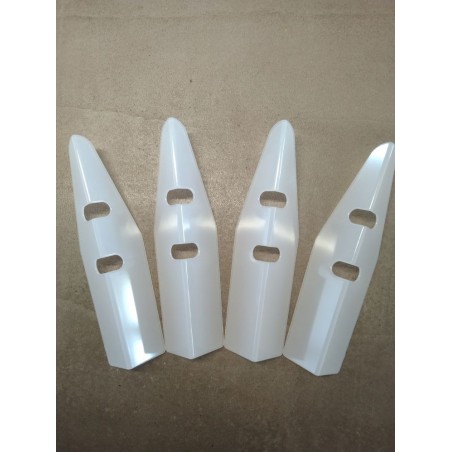 4 Protections de Caisses - Translucide Blanc