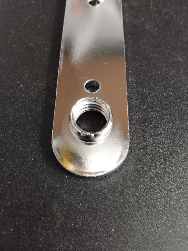 Platine Intérieure pour Vis de Pied - Chromée