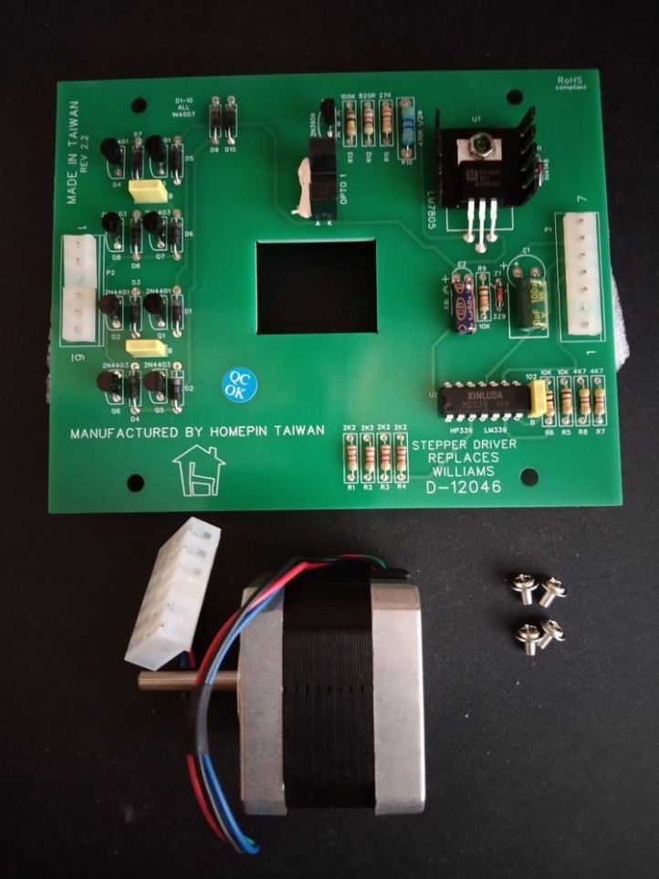 BALLY / WILLIAMS - Carte Stepper Driver + Moteur - D-12046