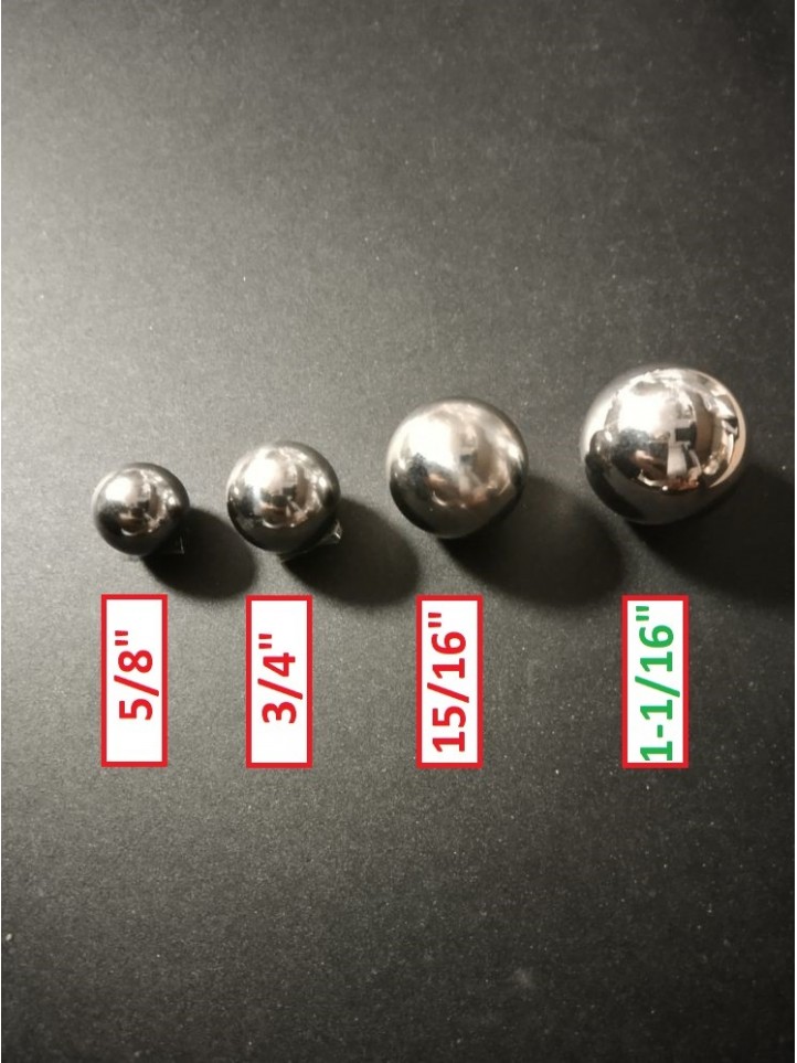 Bille - 1-1/16" - 27mm - Low Magnet