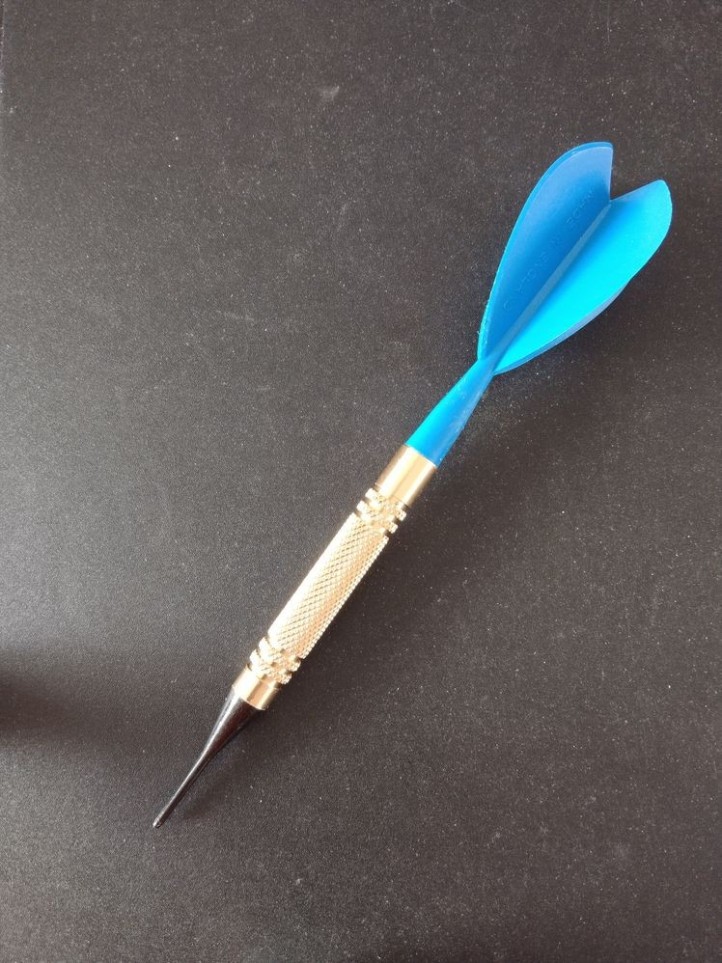 Dart - Brass / Plastic - Blue