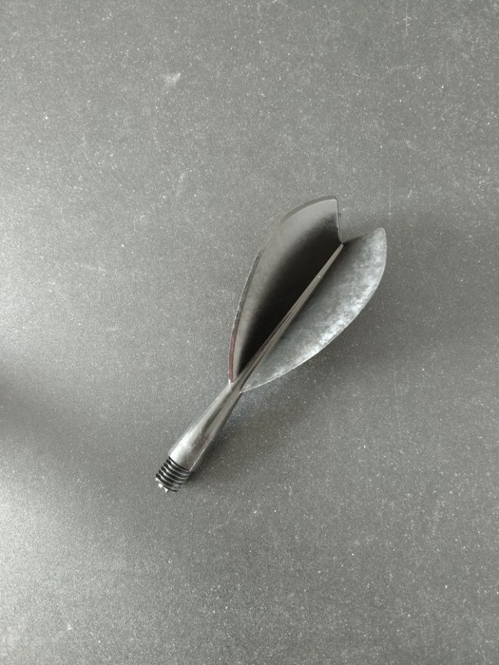 Molded Shaft and Flights - 1/4" - Black