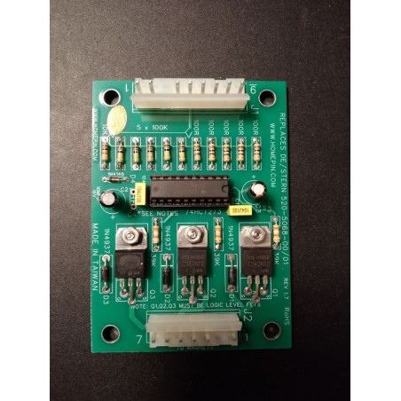 DATA EAST / SEGA / STERN - Carte Driver Magnet - 520-5068-00/01