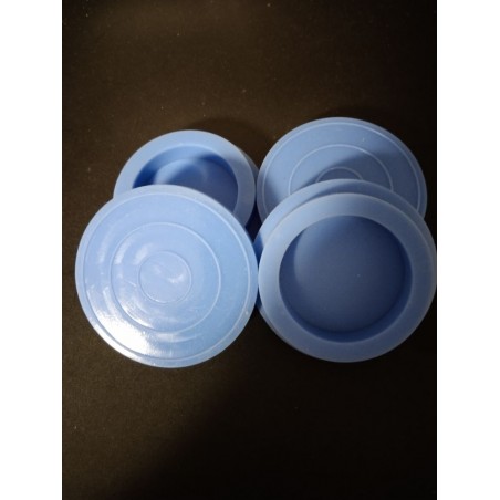 4 Patins Silicone - Bleu Clair