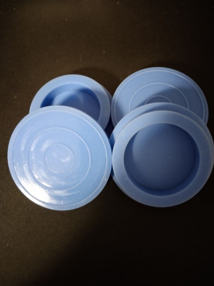 Leg Leveler Silicone Caster Set - Clear Blue