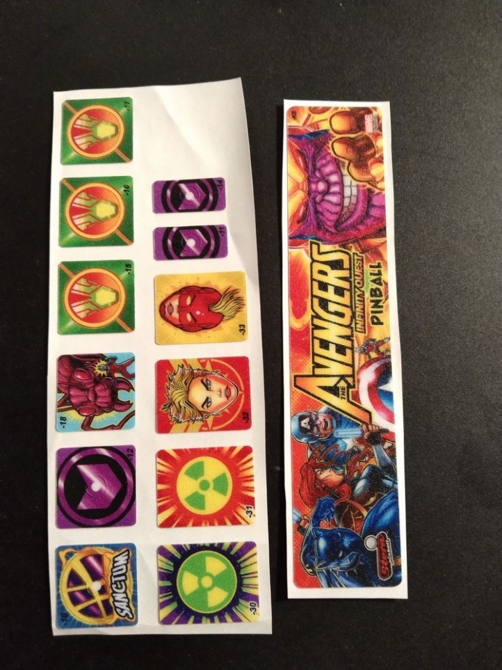 STERN - The Avengers - Infinity Quest - Pro - Set Stickers - Officiel