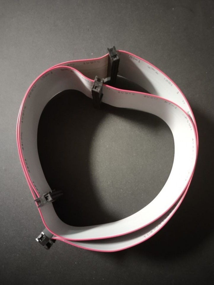 Câble Plat 34 PIN - 73cm - 4 Connecteurs