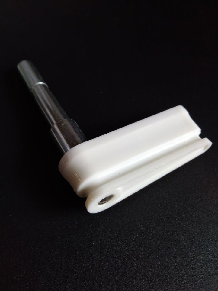 GOTTLIEB - Mini Screwed Flipper & Shaft - A-21464 - White