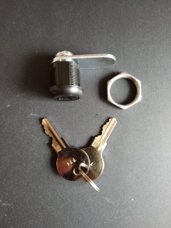 Serrure 5/8"- Came 1-1/4" - Noir - Clé Unique