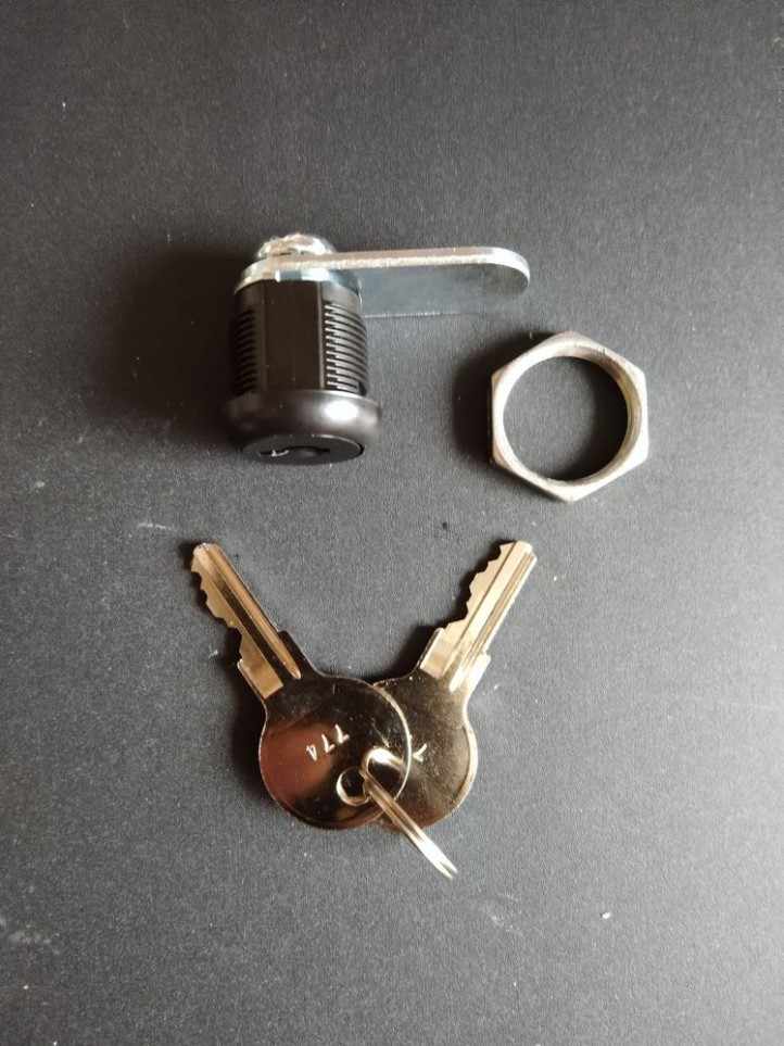 Serrure 5/8"- Came 1-1/4" - Noir - Clé Unique