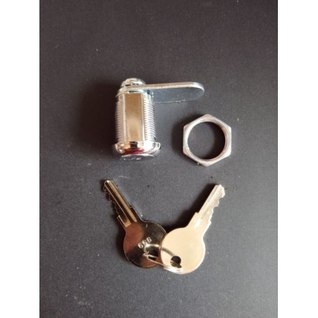 Serrure 7/8" - Came 1-1/4" - Chromée - Clé Universelle