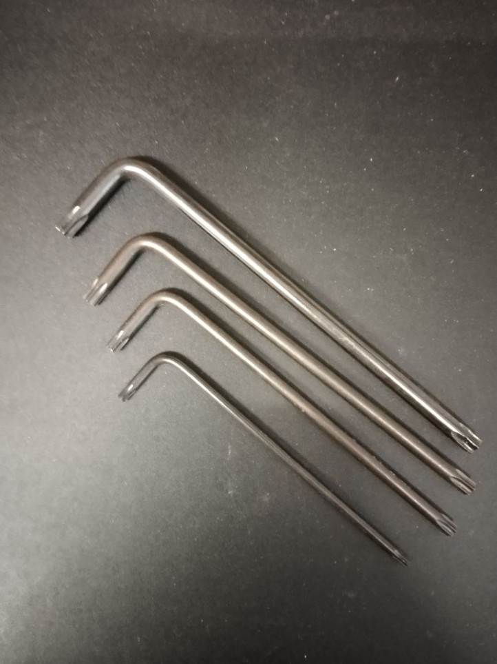 Torx Hex key - without hole - T10 / T20 / T25 / T30