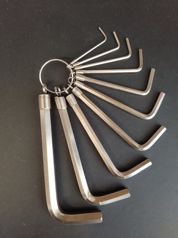 Hex Wrench Set - Chrome Vanadium - 10 Pieces