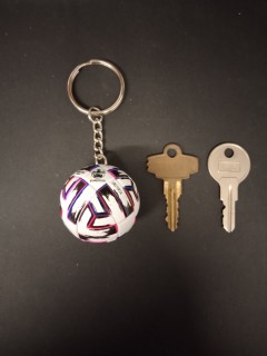 Porte Clé - Football - Euro 2020 - 3D - Cuir